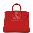 Hermes Birkin 25 Rouge Radieux Togo PHW