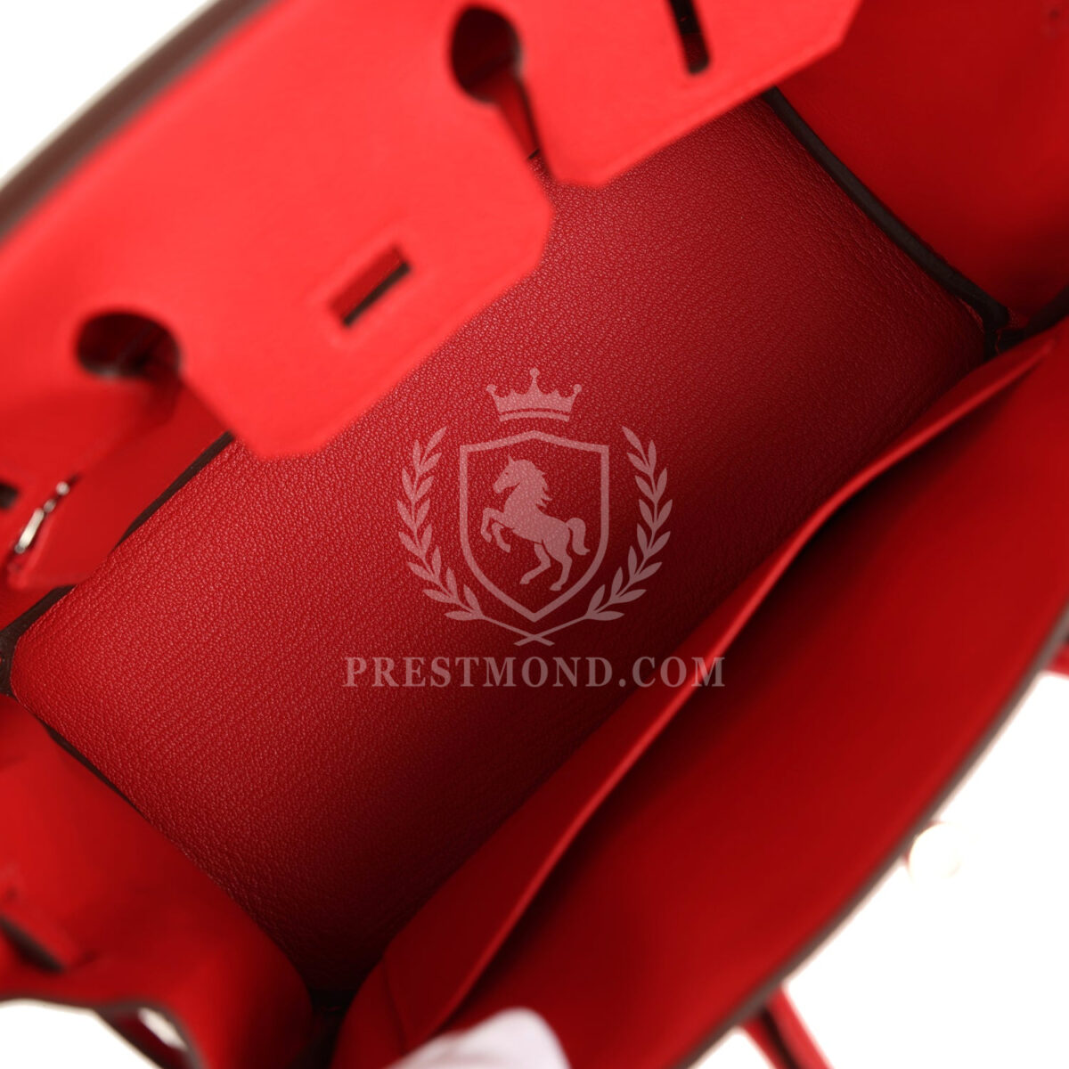Hermes Birkin 25 Rouge Radieux Togo PHW — изображение 8