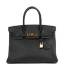 Hermes Birkin 30 Black Togo GHW