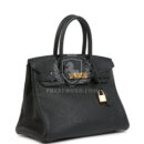 Hermes Birkin 30 Black Togo GHW