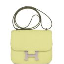 Hermes Constance 18 Jaune Bourgeon Chevre PHW