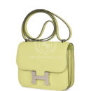 Hermes Constance 18 Jaune Bourgeon Chevre PHW