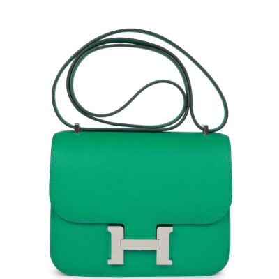 Hermes Constance 18 Vert Jade Epsom PHW