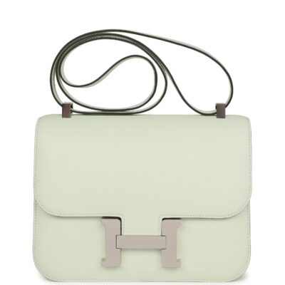Hermes Constance 1-24 Vert Fizz Epsom PHW