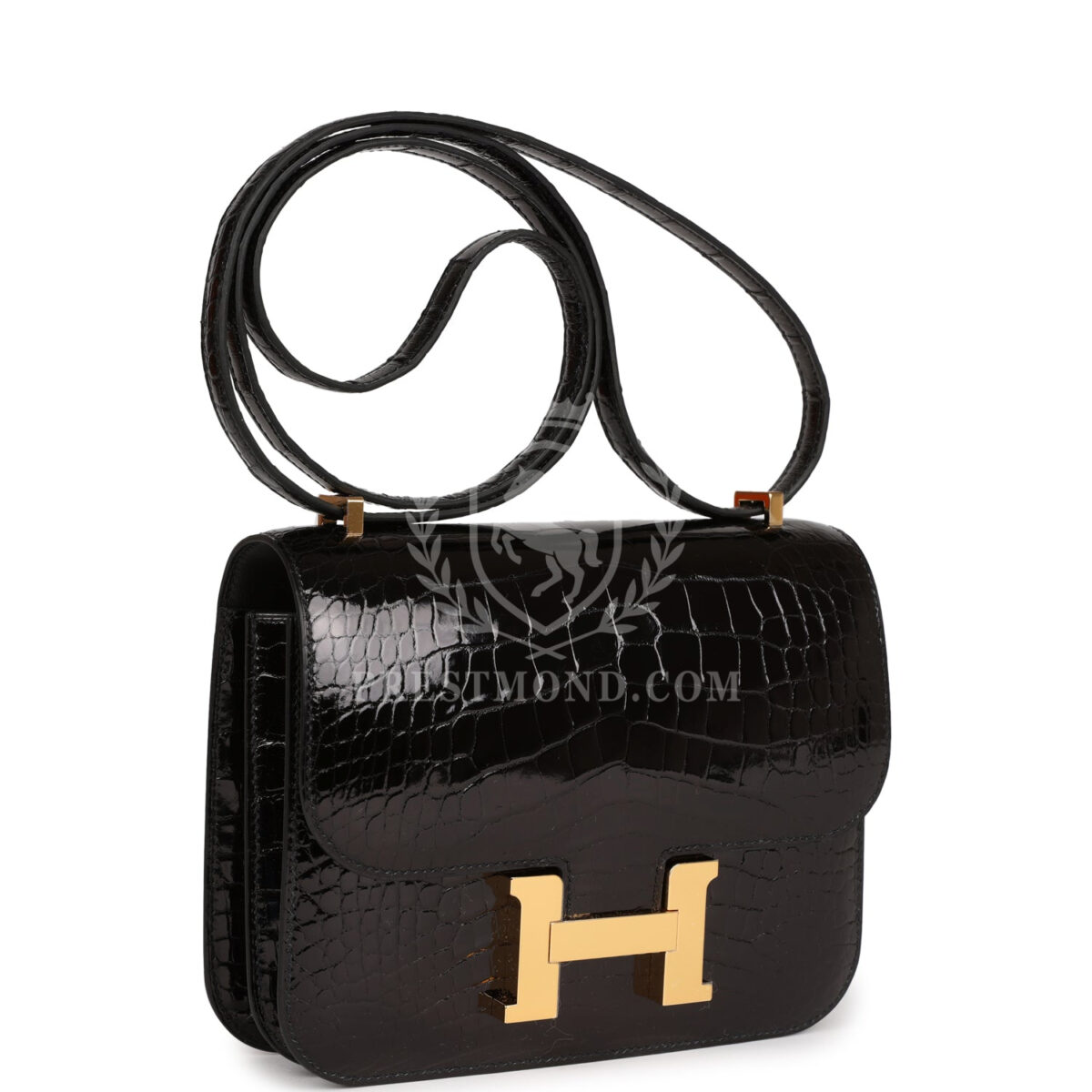 Hermes Constance 18 Black Shiny Alligator GHW — изображение 2