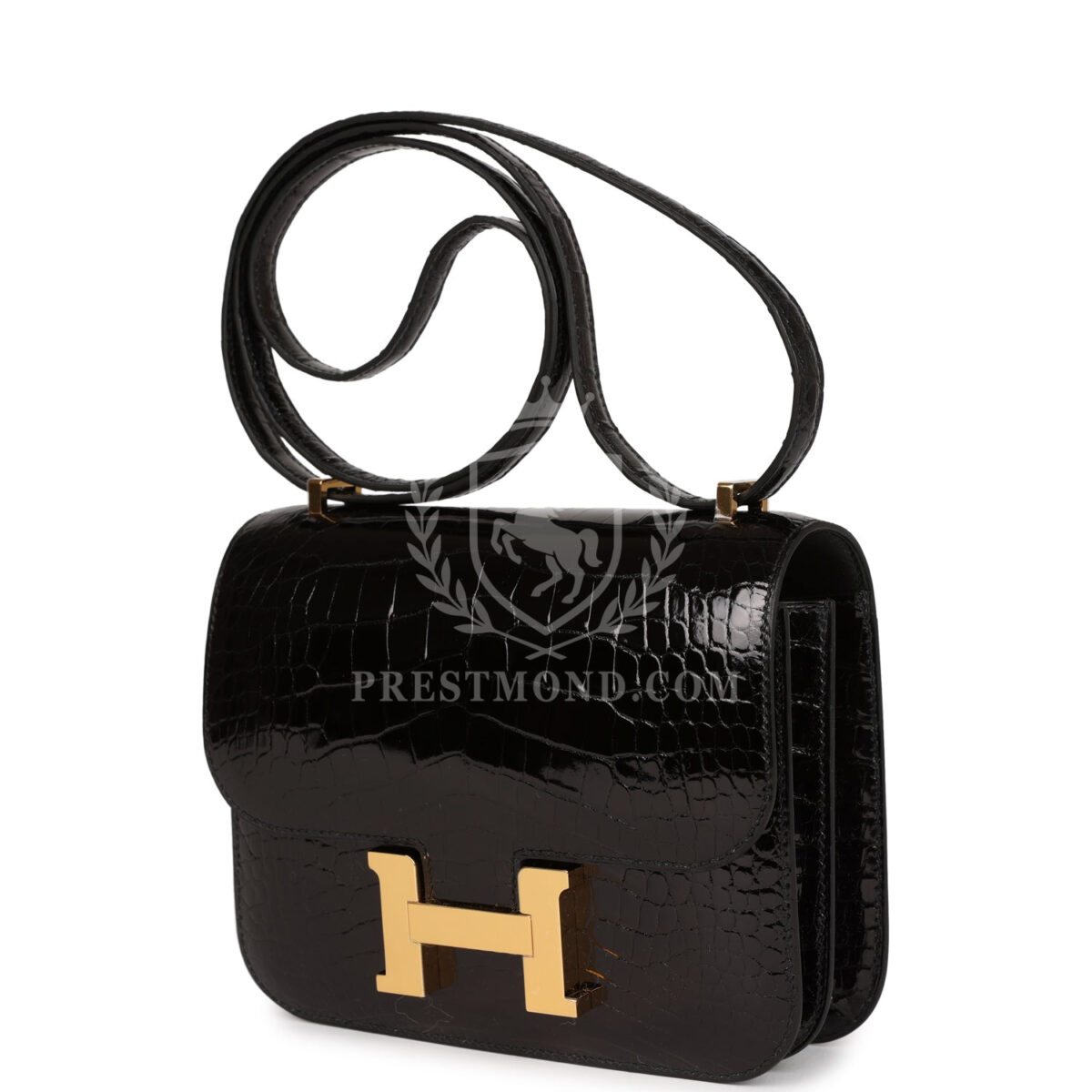 Hermes Constance 18 Black Shiny Alligator GHW — изображение 5