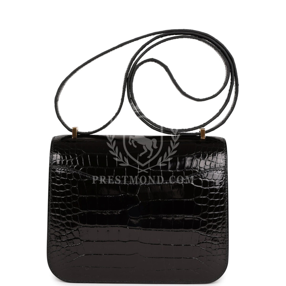 Hermes Constance 18 Black Shiny Alligator GHW — изображение 4