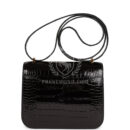 Hermes Constance 18 Black Shiny Alligator GHW