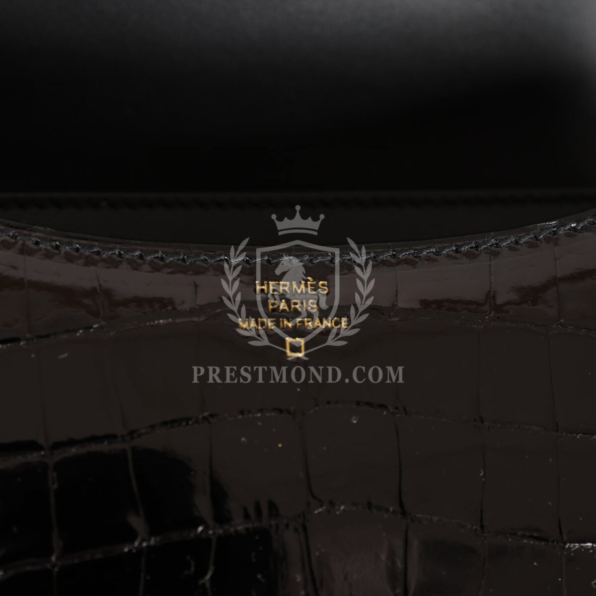 Hermes Constance 18 Black Shiny Alligator GHW — изображение 8