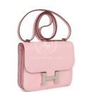 Hermes Constance 18 Rose Sakura Chevre PHW