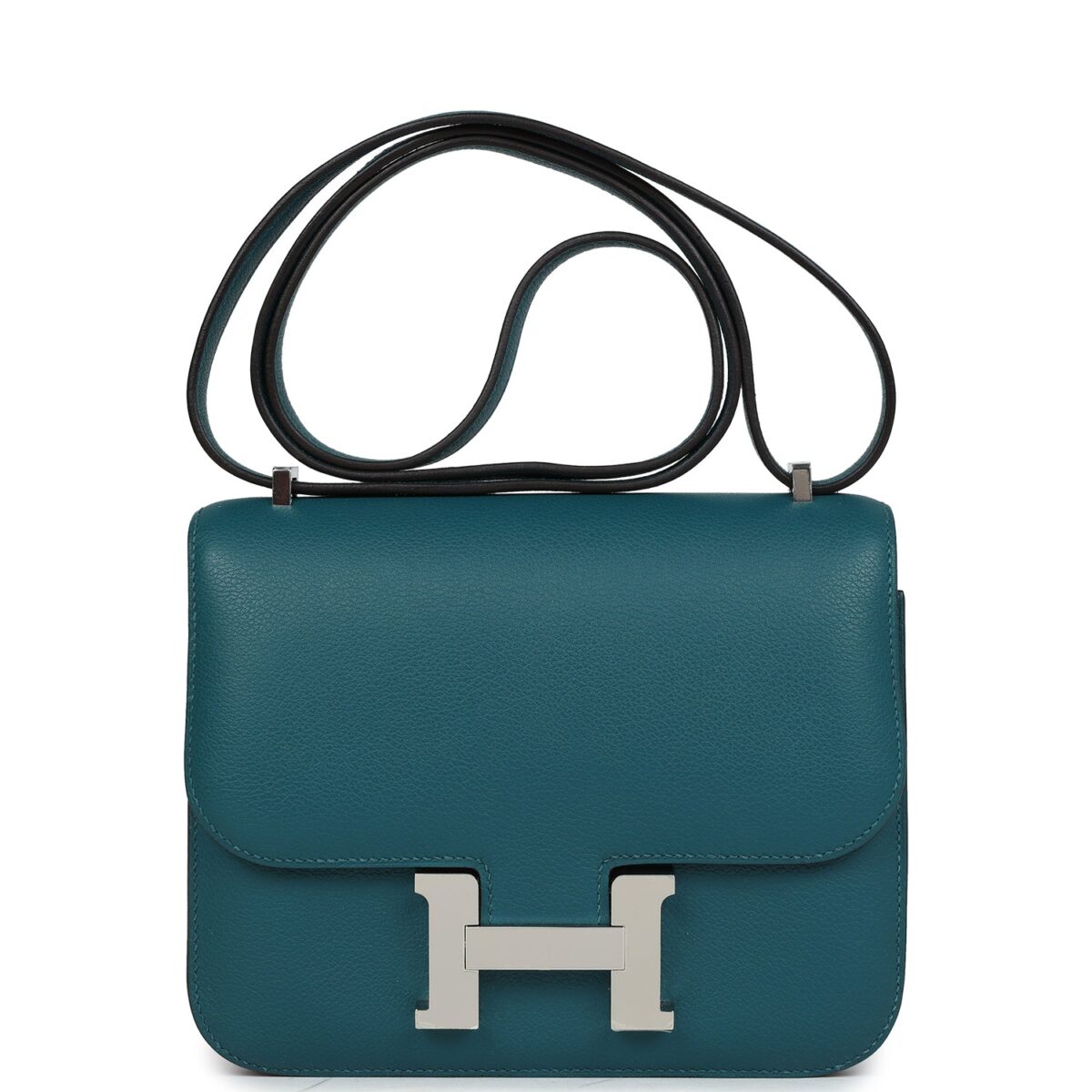 Hermes Constance 18 Vert Bosphore Evercolor PHW