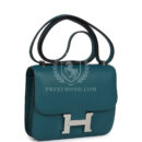 Hermes Constance 18 Vert Bosphore Evercolor PHW