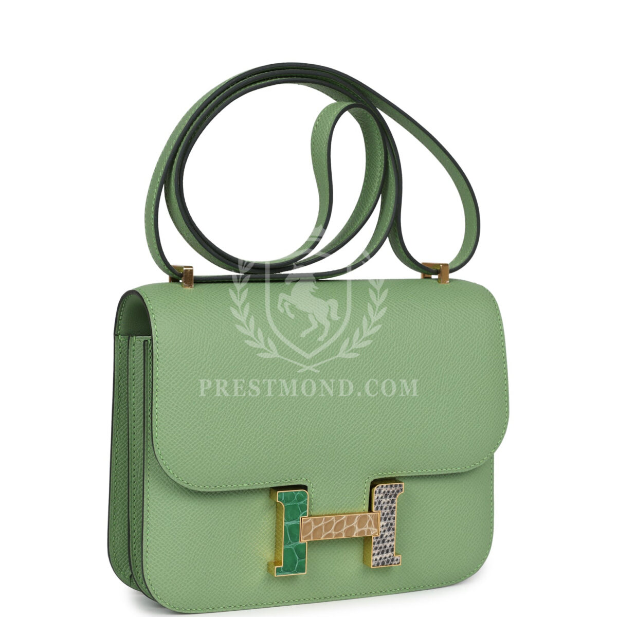 Hermes Constance 18 Vert Criquet Epsom Marquette Hardware — изображение 2