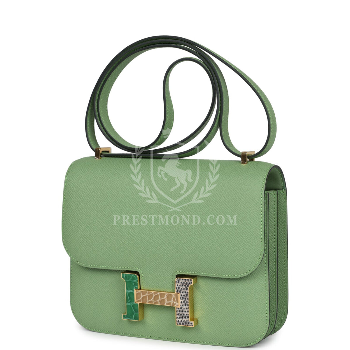 Hermes Constance 18 Vert Criquet Epsom Marquette Hardware — изображение 5