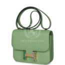 Hermes Constance 18 Vert Criquet Epsom Marquette Hardware
