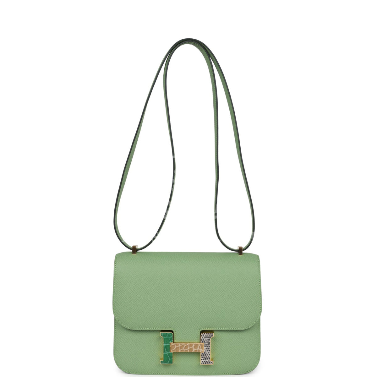 Hermes Constance 18 Vert Criquet Epsom Marquette Hardware — изображение 7