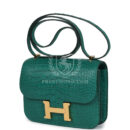 Hermes Constance 18 Malachite Matte Alligator GHW