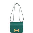 Hermes Constance 18 Malachite Matte Alligator GHW