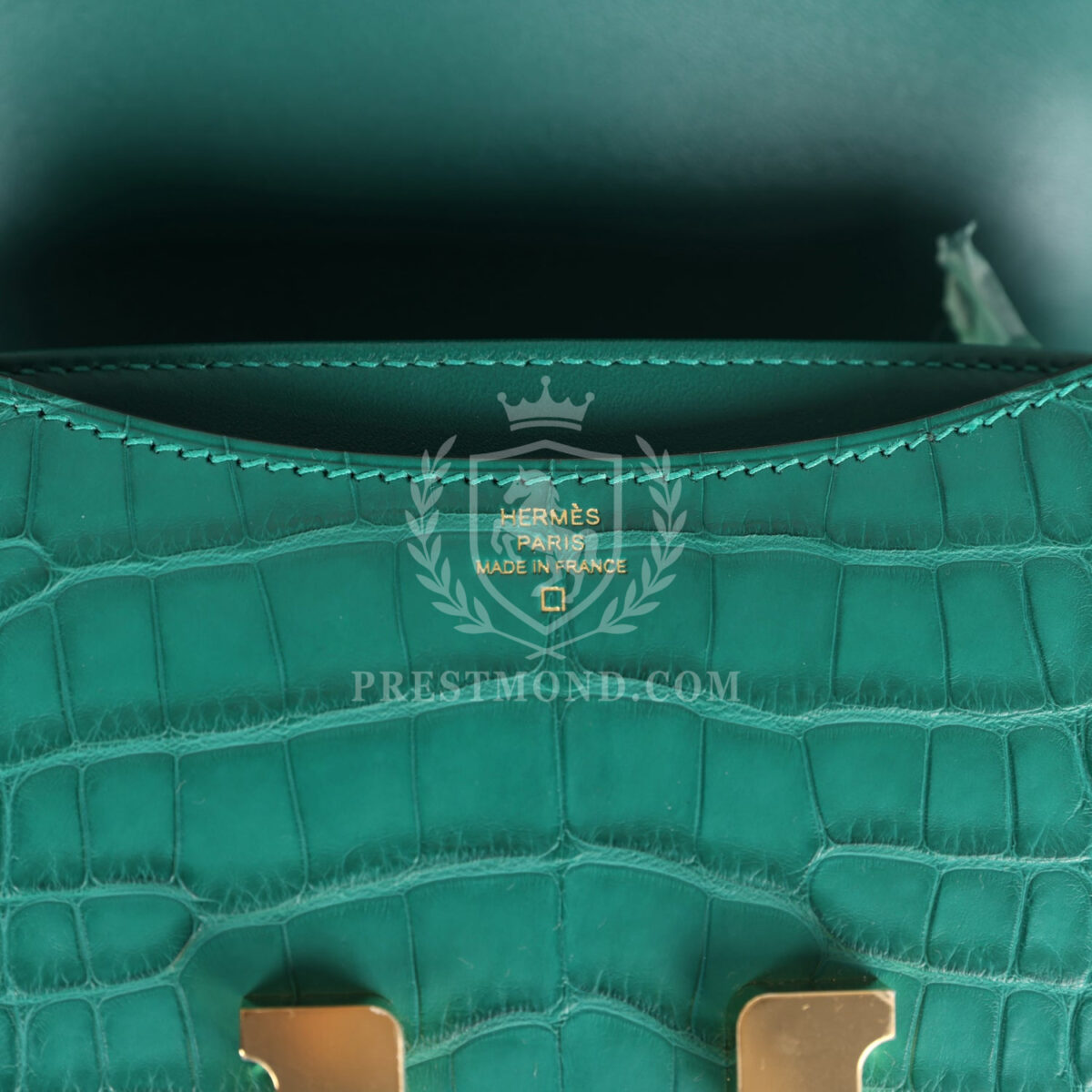 Hermes Constance 18 Malachite Matte Alligator GHW — изображение 8