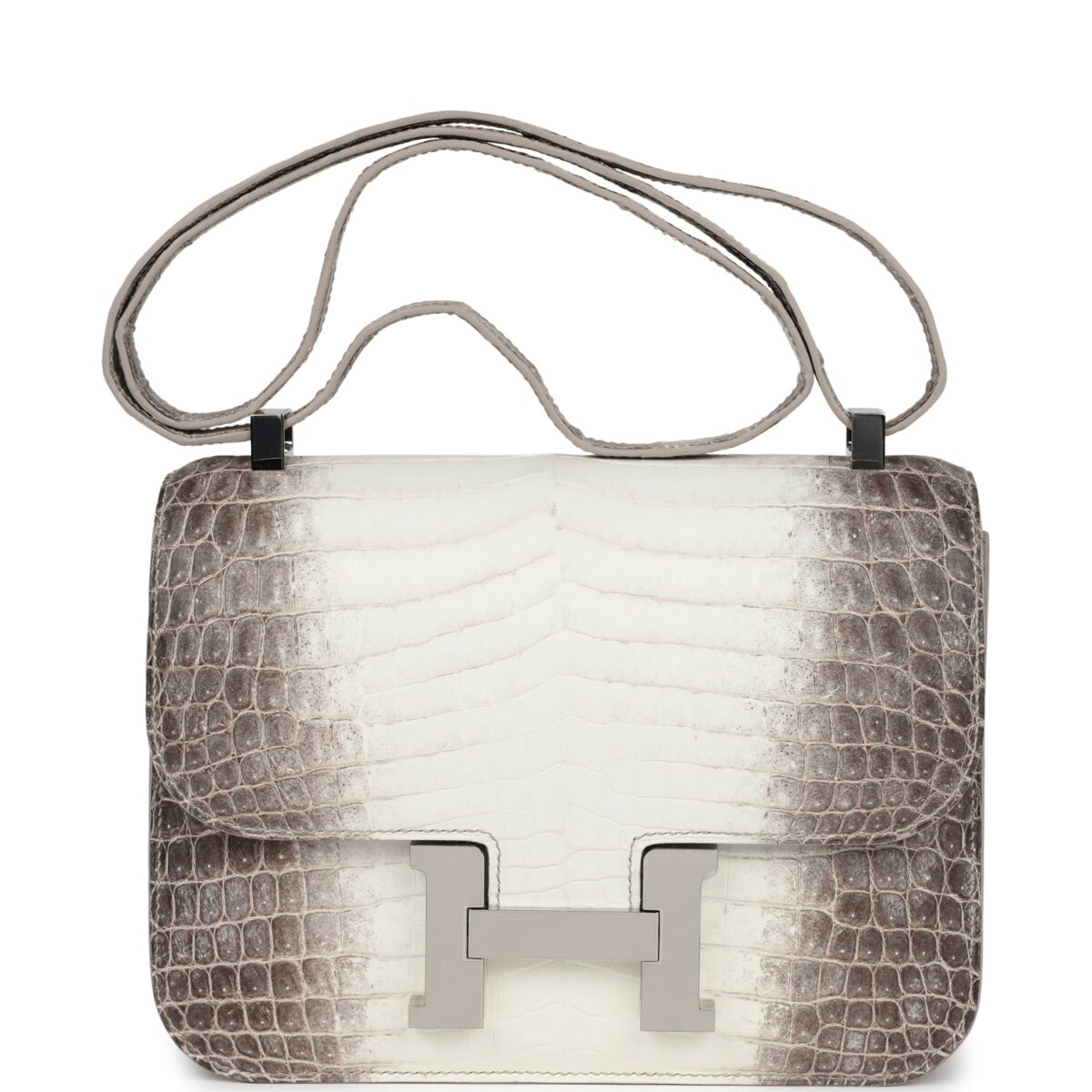 Hermes Constance 1-24 Himalaya Matte Niloticus Crocodile PHW