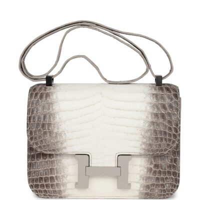 Hermes Constance 1-24 Himalaya Matte Niloticus Crocodile PHW