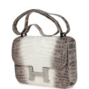 Hermes Constance 1-24 Himalaya Matte Niloticus Crocodile PHW