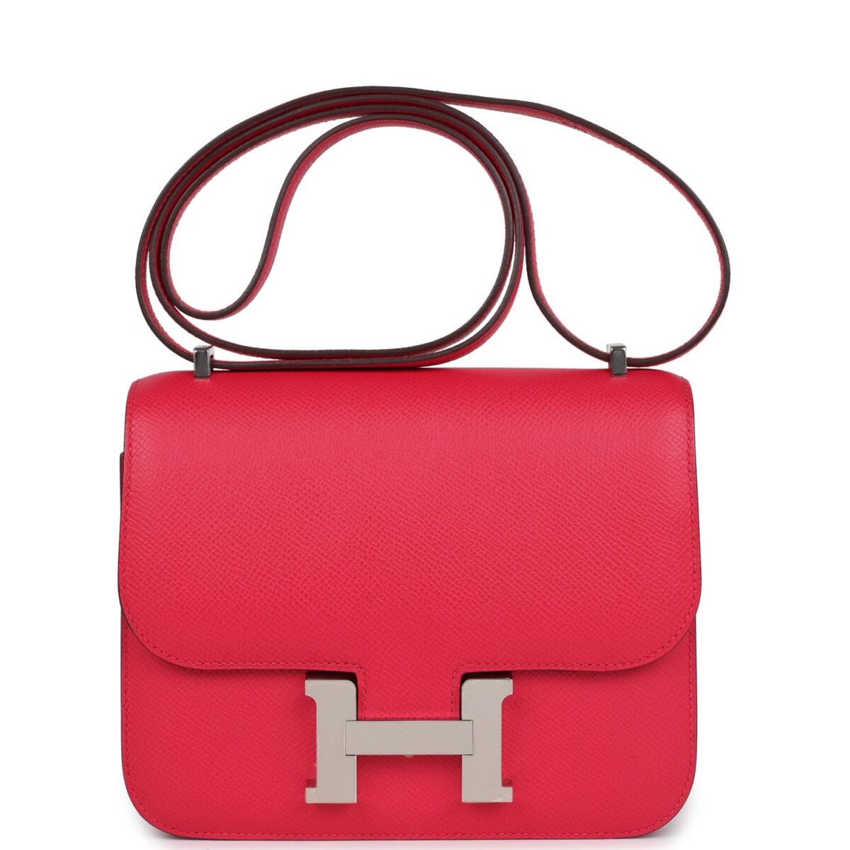 Hermes Constance 18 Rose Extreme Epsom PHW
