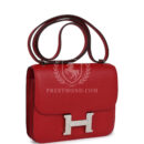 Hermes Constance 18 Rouge Casaque Evercolor PHW