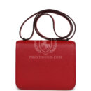 Hermes Constance 18 Rouge Casaque Evercolor PHW