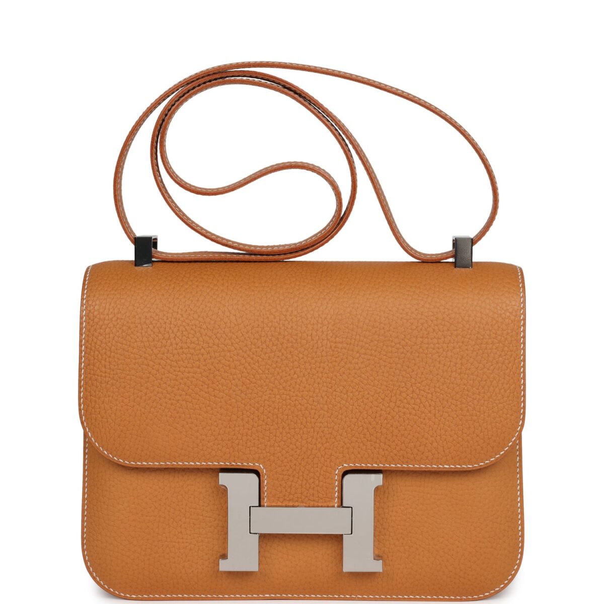 Hermes Constance 1-24 Naturel Sable Vache Naturel Graine PHW