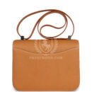 Hermes Constance 1-24 Naturel Sable Vache Naturel Graine PHW