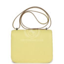 Hermes Constance 18 Limoncello Chevre Mysore PHW