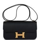 Hermes Constance Elan Black Epsom GHW