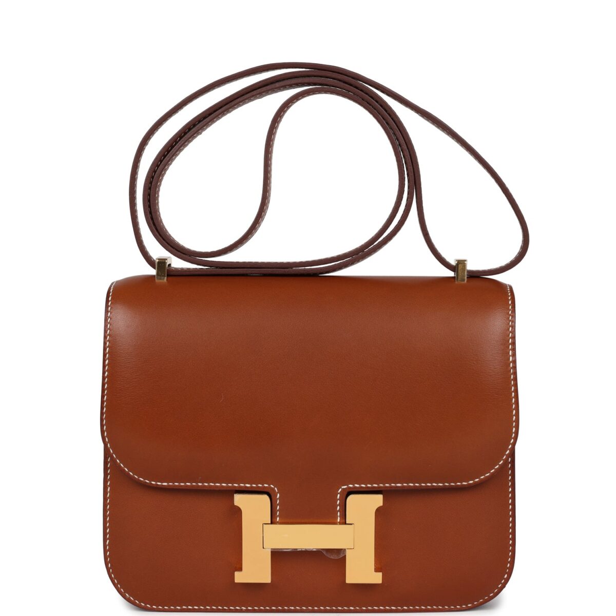 Hermes Constance 18 Fauve Barenia GHW