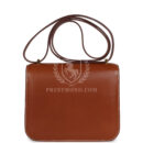 Hermes Constance 18 Fauve Barenia GHW