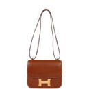 Hermes Constance 18 Fauve Barenia GHW
