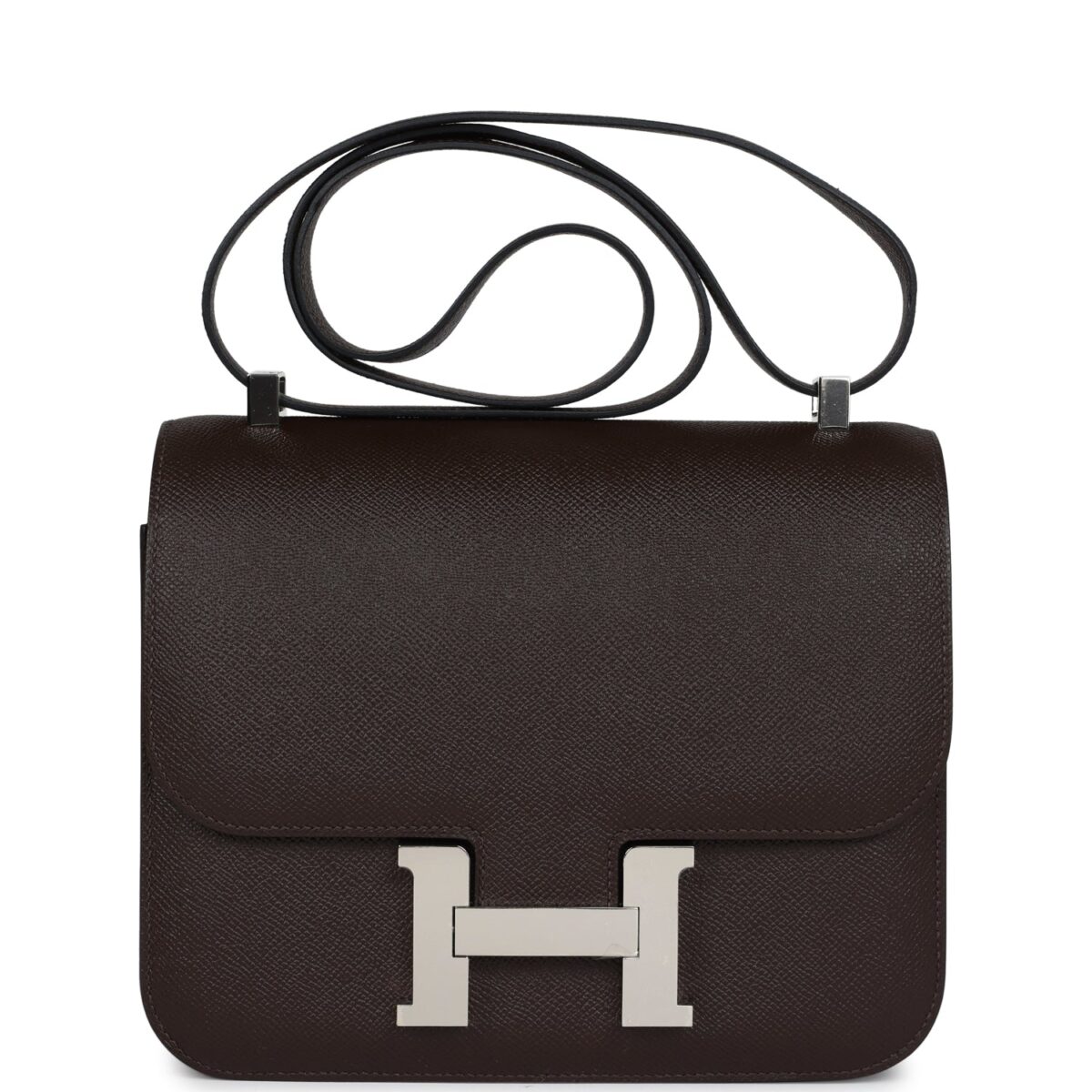 Hermes Constance 24 Chocolate Epsom PHW