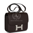 Hermes Constance 24 Chocolate Epsom PHW
