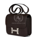 Hermes Constance 24 Chocolate Epsom PHW