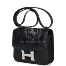Hermes Constance 18 "Dancing Flowers" Black Embroidered Swift PHW