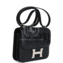 Hermes Constance 18 "Dancing Flowers" Black Embroidered Swift PHW