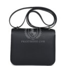 Hermes Constance 18 "Dancing Flowers" Black Embroidered Swift PHW