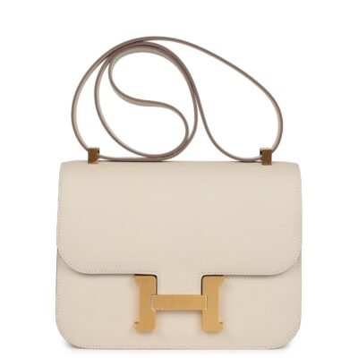 Hermes Constance 1-24 Craie Epsom Brushed GHW