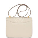 Hermes Constance 1-24 Craie Epsom Brushed GHW