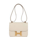 Hermes Constance 1-24 Craie Epsom Brushed GHW
