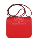 Hermes Constance 18 Rouge De Coeur Epsom Lacquered PHW