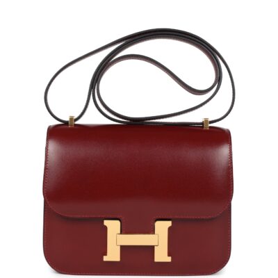 Hermes Constance 18 Rouge H Box GHW