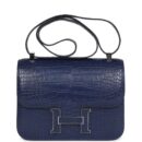 Hermes Constance 1-24 Bleu Saphir Matte Alligator Marquette PHW