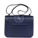 Hermes Constance 1-24 Bleu Saphir Matte Alligator Marquette PHW