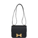 Hermes Constance 18 Black Epsom GHW